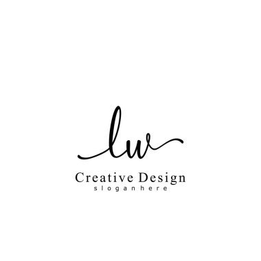 İlk logo kavramının ilk LW el yazısı