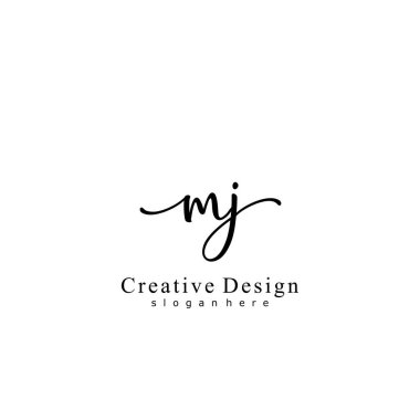 İlk logo kavramının ilk MJ el yazısı