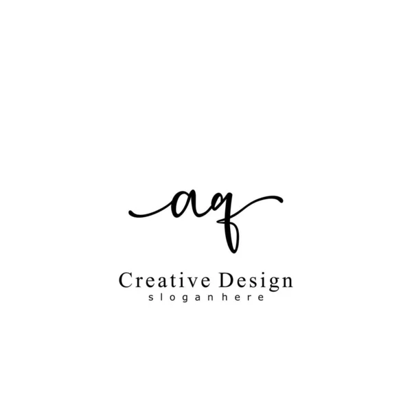 Ecriture Initiale Concept Logo Initial — Image vectorielle