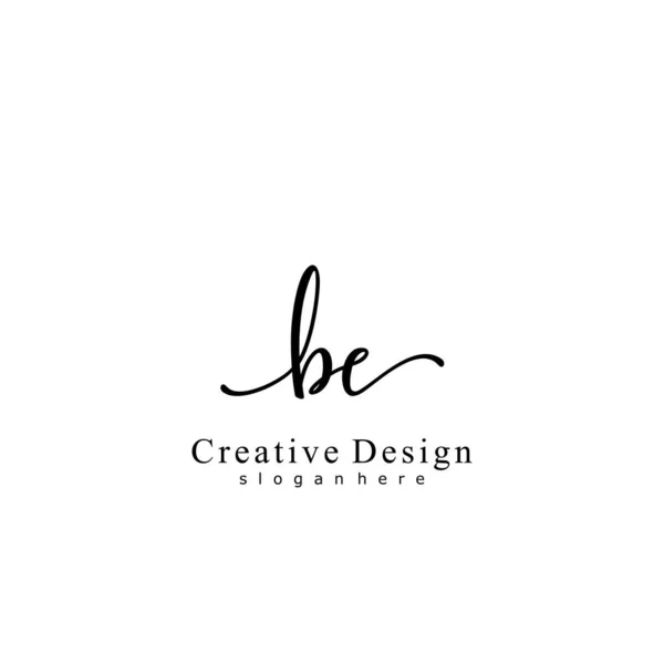 Ecriture Initiale Concept Logo Initial — Image vectorielle