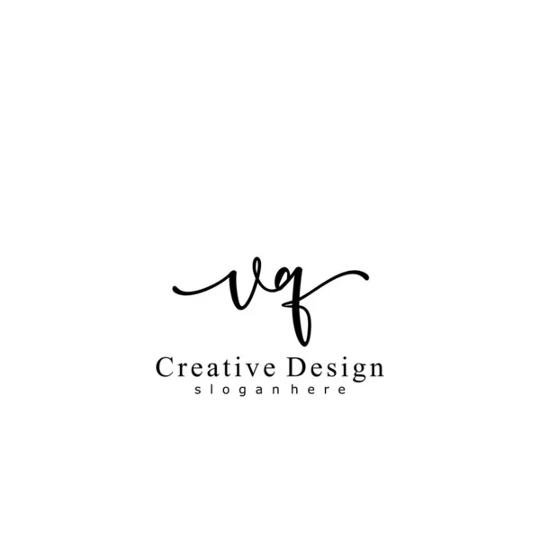 Ecriture Initiale Concept Logo Initial — Image vectorielle