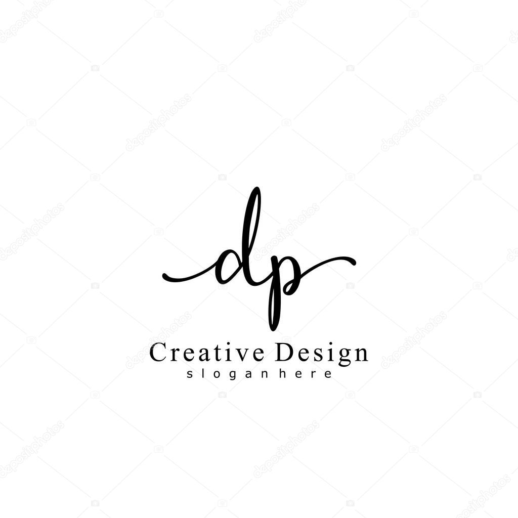 Initial DP handwriting of initial logo concept