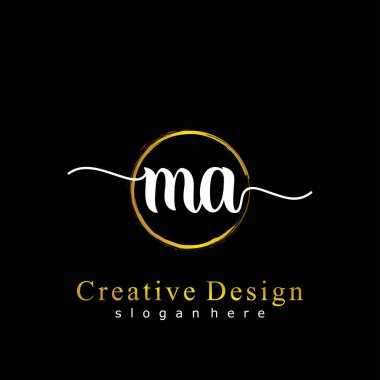 İlk logo kavramının başlangıç MA el yazısı