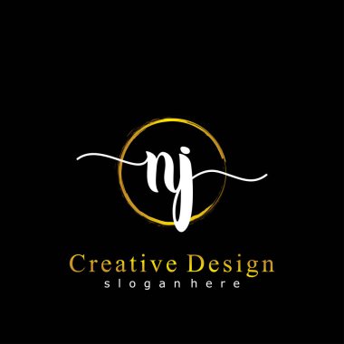 İlk logo kavramının ilk NJ el yazısı