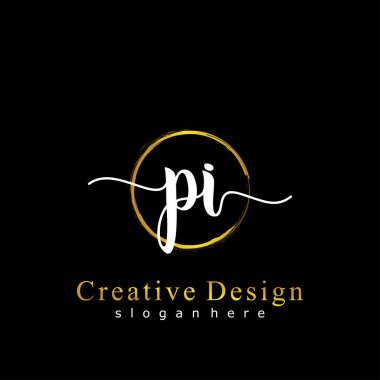 İlk logo kavramının ilk PI el yazısı