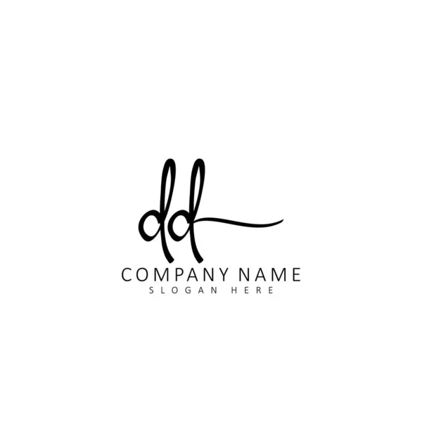Calligrafia Iniziale Del Concetto Iniziale Del Logo — Vettoriale Stock