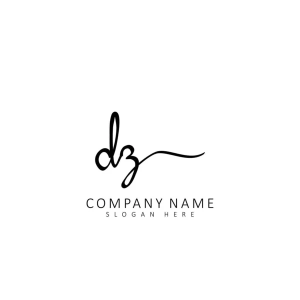 Initial Handwriting Initial Logo Concept — Stock Vector