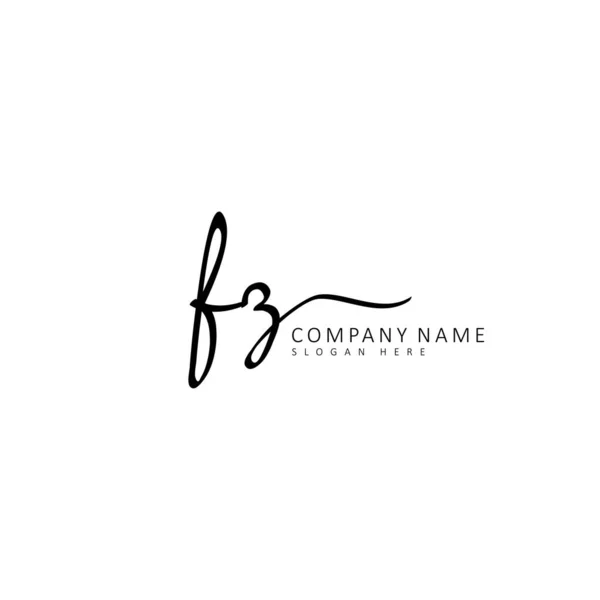 Initial Handwriting Initial Logo Concept — Stock Vector