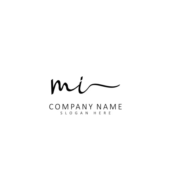 Initial Handwriting Initial Logo Concept — Stock Vector