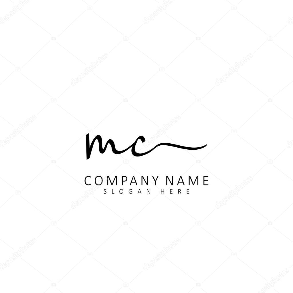 Initial MC handwriting of initial logo concept