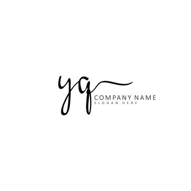 İlk logo kavramının başlangıç YQ el yazısı