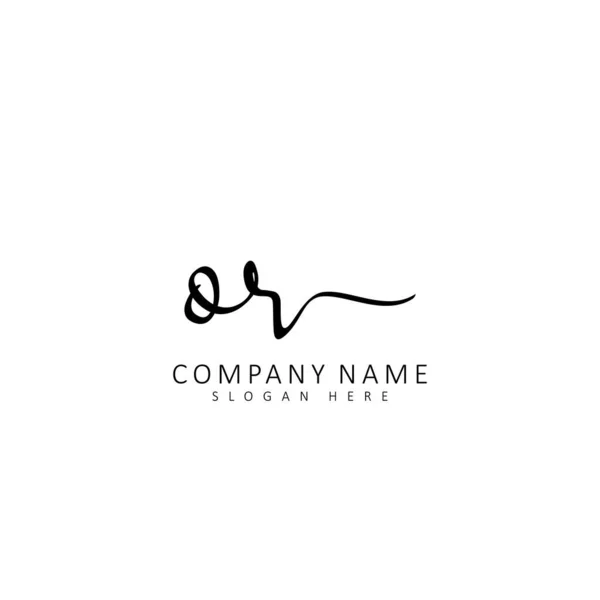 Initial Handwriting Initial Logo Concept — Stock Vector