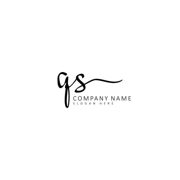 Ecriture Initiale Concept Logo Initial — Image vectorielle