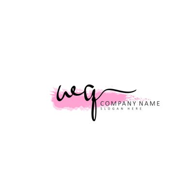 İlk logo kavramının ilk WQ el yazısı