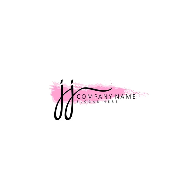 Ecriture Initiale Concept Logo Initial — Image vectorielle