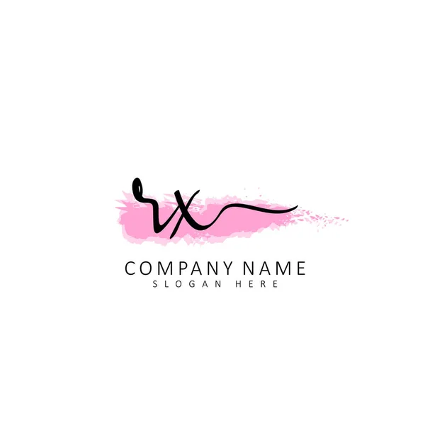 Ecriture Initiale Concept Logo Initial — Image vectorielle