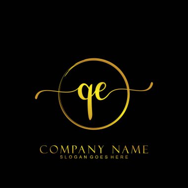 İlk logo kavramının ilk QE el yazısı