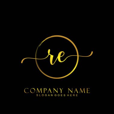 İlk logo kavramının ilk RE el yazısı