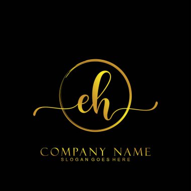 İlk logo kavramının ilk EH el yazısı