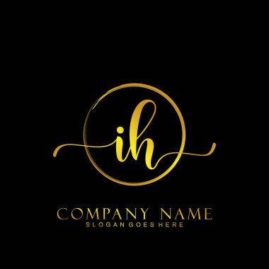 İlk logo kavramının ilk IH el yazısı