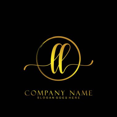 İlk logo kavramının ilk LL el yazısı