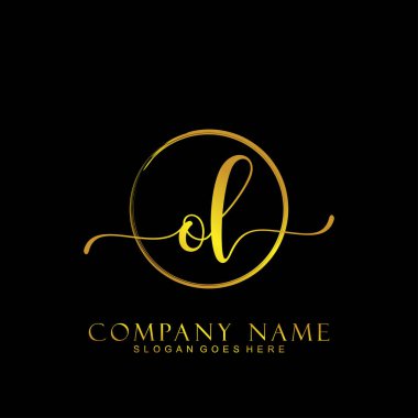 İlk logo kavramının ilk OL el yazısı