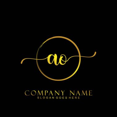 İlk logo kavramının ilk AO el yazısı