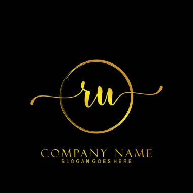 İlk logo kavramının RU el yazısı