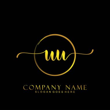 İlk logo kavramının UU el yazısı