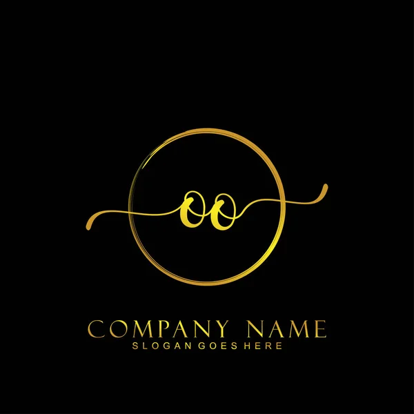 Première Écriture Concept Logo Initial — Image vectorielle