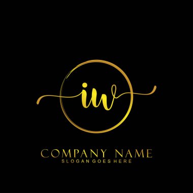 İlk logo kavramının ilk IW el yazısı