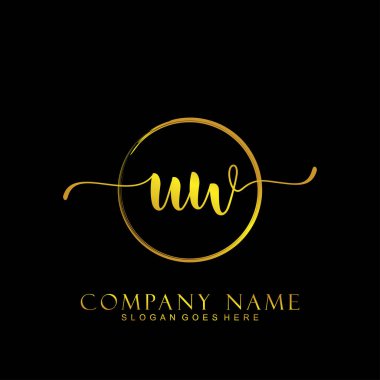 İlk logo kavramının ilk UW el yazısı