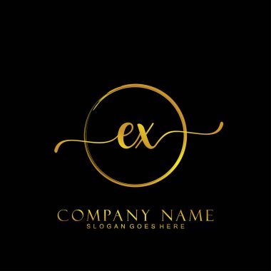 İlk logo kavramının ilk EX el yazısı