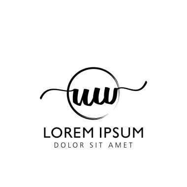 İlk logo kavramının ilk UW el yazısı