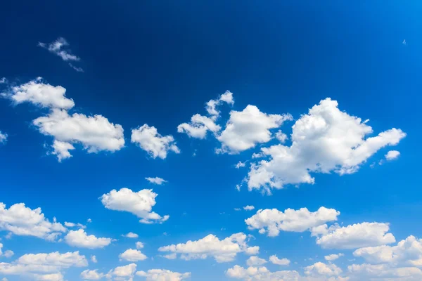 Cloudscape background of bright blue sky — Stock Photo, Image