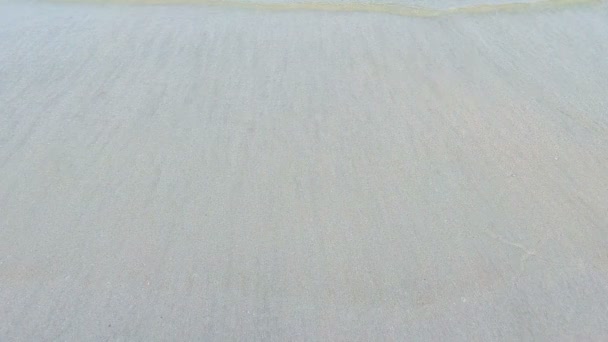 Vit Sand Stranden Vid Sydthailändska Havet — Stockvideo