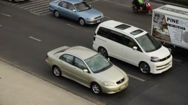 Karayolu trafik reçel kaydırma shot sürüş