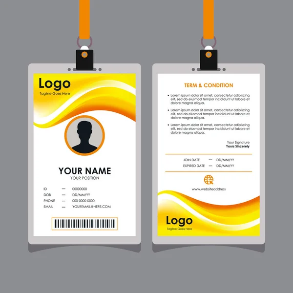 Abstract Smooth Yellow Orange Wavy Card Design Blurry Mesh Background — Διανυσματικό Αρχείο