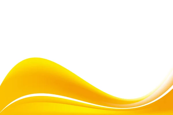 Abstract Smooth Yellow Wavy Background Design Template Vector Professional Flowing — Stock Vector