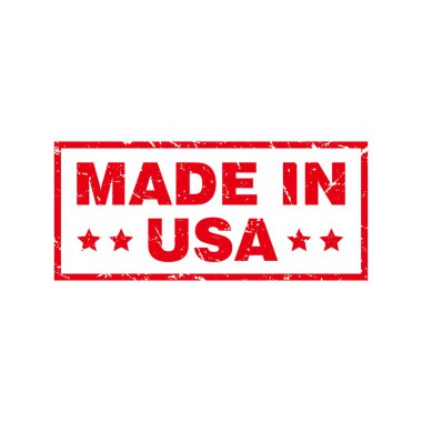 ABD Kauçuk Damga İşaretli Soyut Kırmızı Grungy Amerika Birleşik Devletleri Çizim Vektörü Metin Mührü, Mark, Etiket Tasarım Şablonu