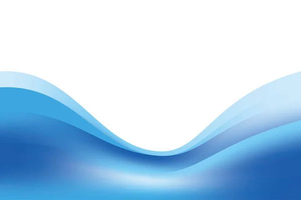 Абстрактний Гладкий Синій Хвилястий Фон Дизайн Шаблон Вектор Професійний Свіжий — стоковий вектор