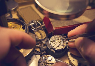 Watch makers Craftmanship clipart