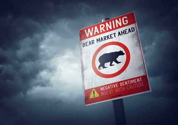 Αρκούδα χρηματιστηριακή αγορά — Φωτογραφία Αρχείου