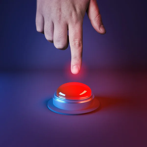 Pushing A Panic Button — Stock Photo, Image