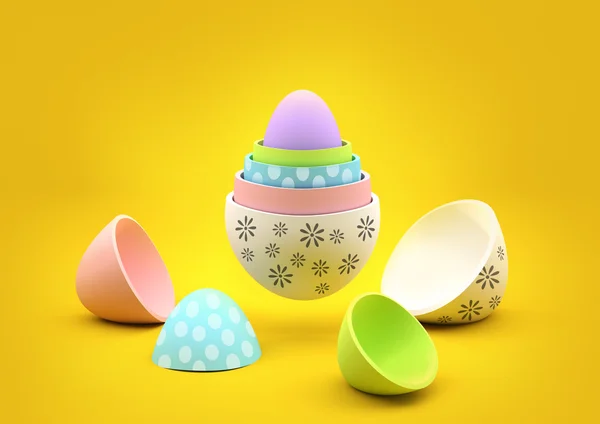 Nesting Easter Eggs — Stock Photo, Image