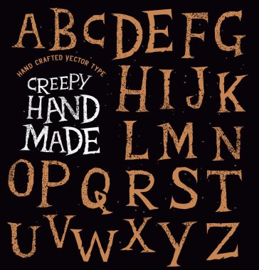 Creepy Ancient Handmade Lettering