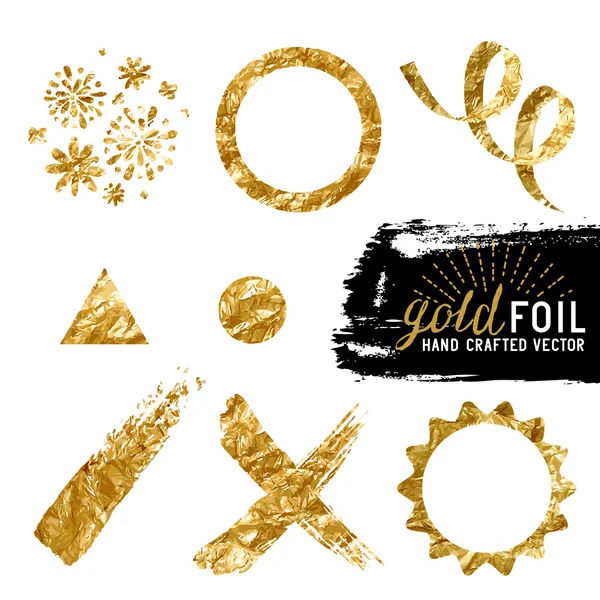 Vector Gold Foil Collection — Stock Vector