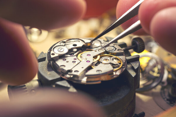 Working On A Mechanical Watch