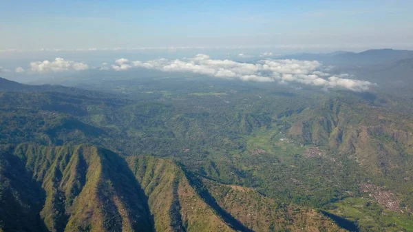 Een Drone Antenne Uitzicht Een Landschap Van Bali Uitzicht Vanuit — Stockfoto