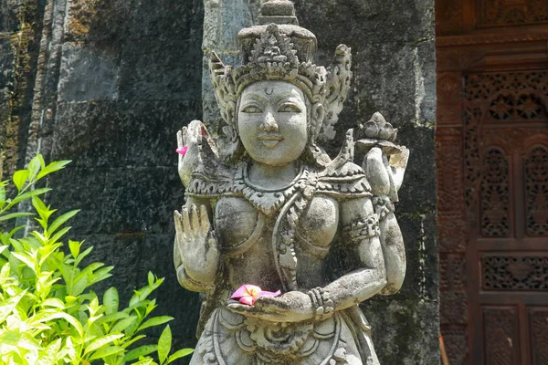 Standbeelden Van Beschermenden Goden Tempel Bali Brahma Vihara Arama Met — Stockfoto